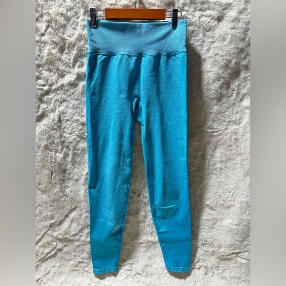 Victoria secret women’s PINK ACTIVE LEGGINGS teal size small - Picture 3 of 12